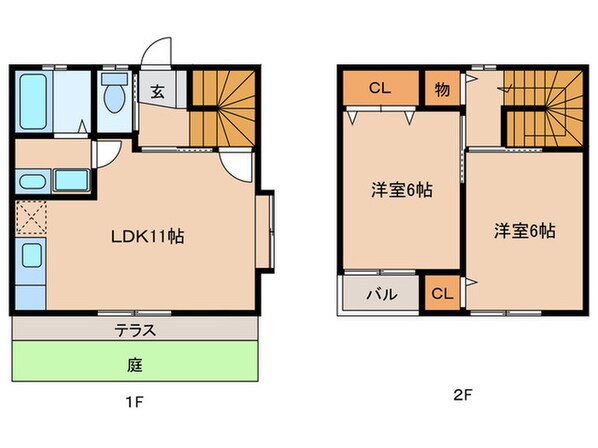 ビオス重留Ａの物件間取画像